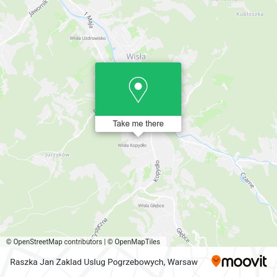 Raszka Jan Zaklad Uslug Pogrzebowych map