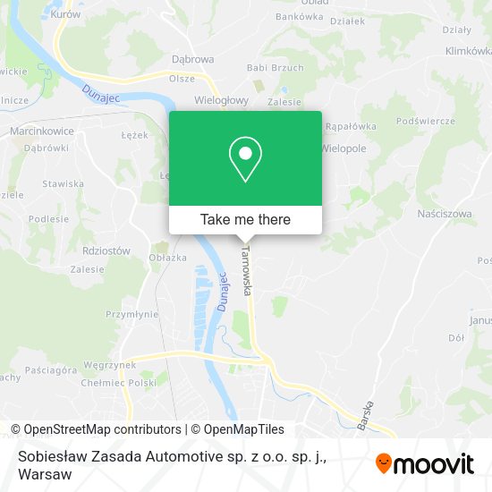 Sobiesław Zasada Automotive sp. z o.o. sp. j. map