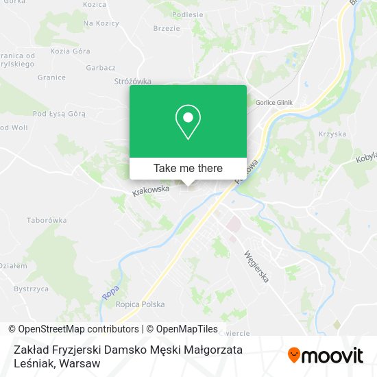 Zakład Fryzjerski Damsko Męski Małgorzata Leśniak map