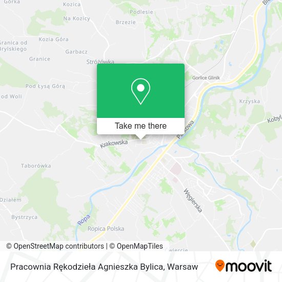 Pracownia Rękodzieła Agnieszka Bylica map