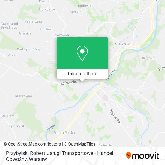 Przybylski Robert Usługi Transportowe - Handel Obwoźny map