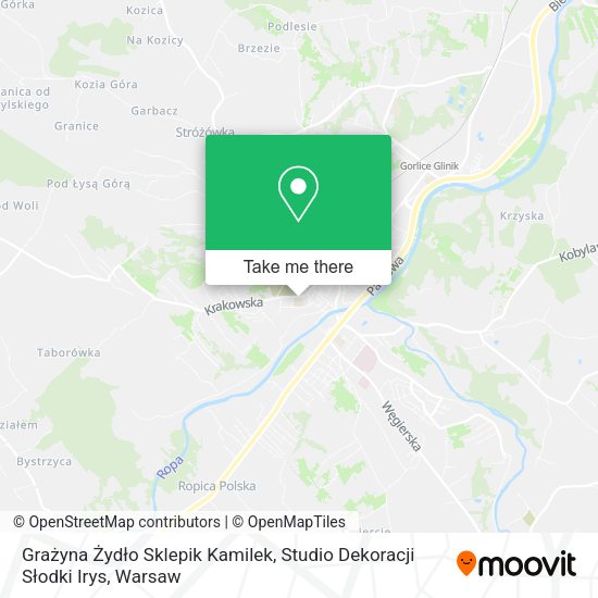 Grażyna Żydło Sklepik Kamilek, Studio Dekoracji Słodki Irys map