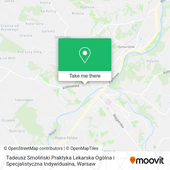 Tadeusz Smoliński Praktyka Lekarska Ogólna i Specjalistyczna Indywidualna map