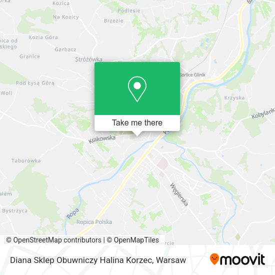 Diana Sklep Obuwniczy Halina Korzec map