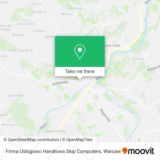 Карта Firma Uslugowo Handlowa Skip Computers