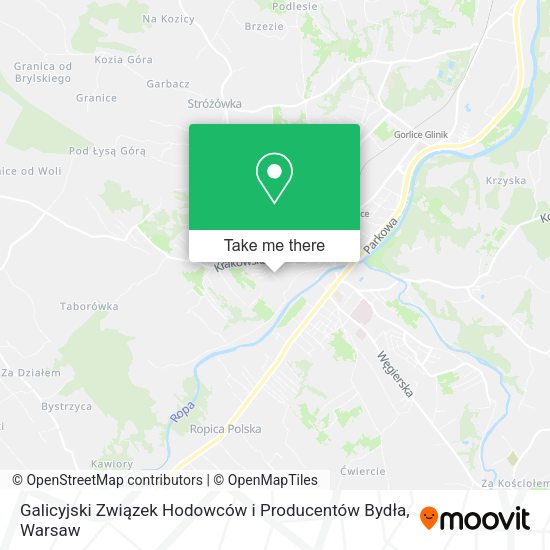 Galicyjski Związek Hodowców i Producentów Bydła map