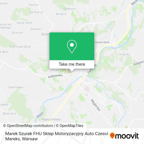 Marek Szurek FHU Sklep Motoryzacyjny Auto Czesci Mareks map