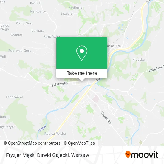 Fryzjer Męski Dawid Gajecki map