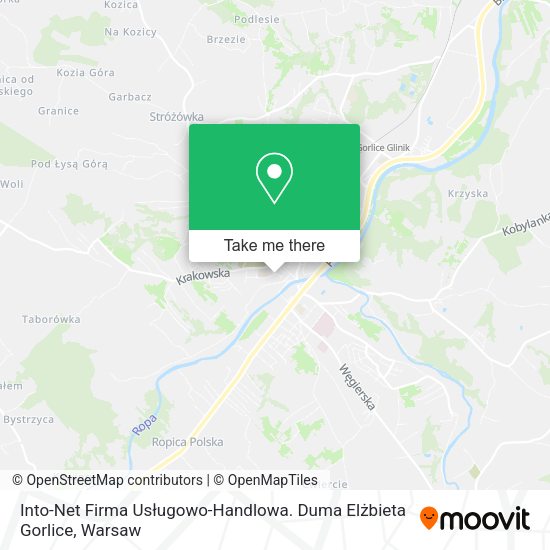 Into-Net Firma Usługowo-Handlowa. Duma Elżbieta Gorlice map