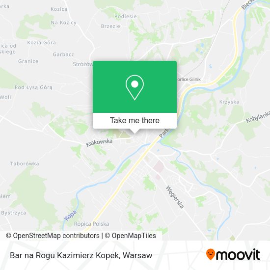 Bar na Rogu Kazimierz Kopek map