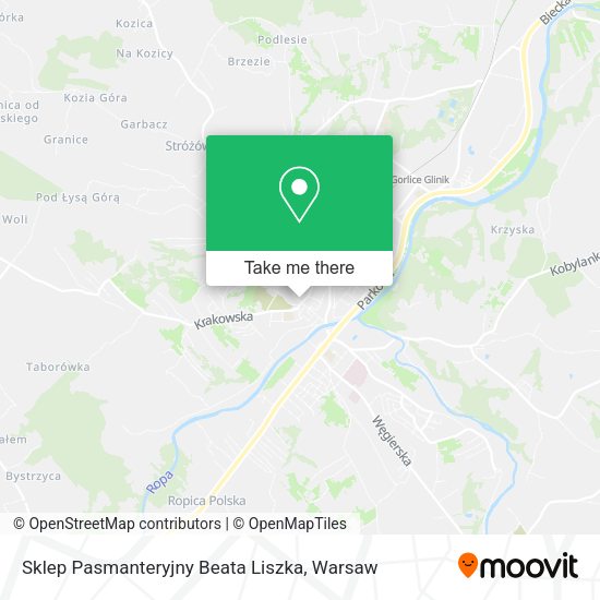 Sklep Pasmanteryjny Beata Liszka map