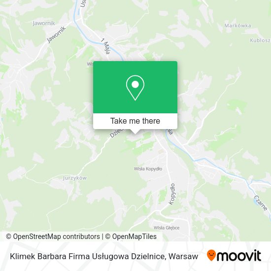 Klimek Barbara Firma Usługowa Dzielnice map