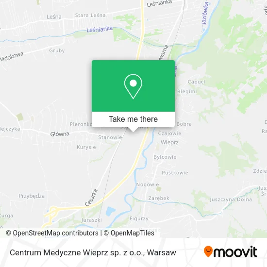 Карта Centrum Medyczne Wieprz sp. z o.o.