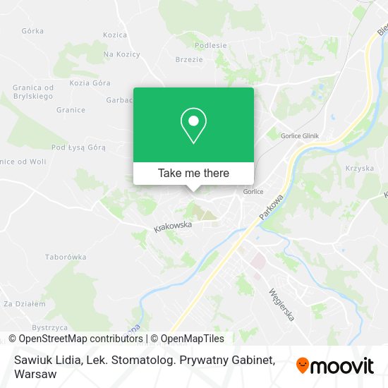 Sawiuk Lidia, Lek. Stomatolog. Prywatny Gabinet map