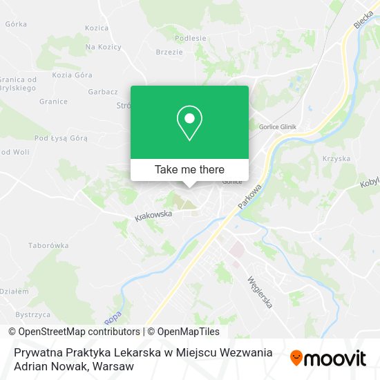 Prywatna Praktyka Lekarska w Miejscu Wezwania Adrian Nowak map