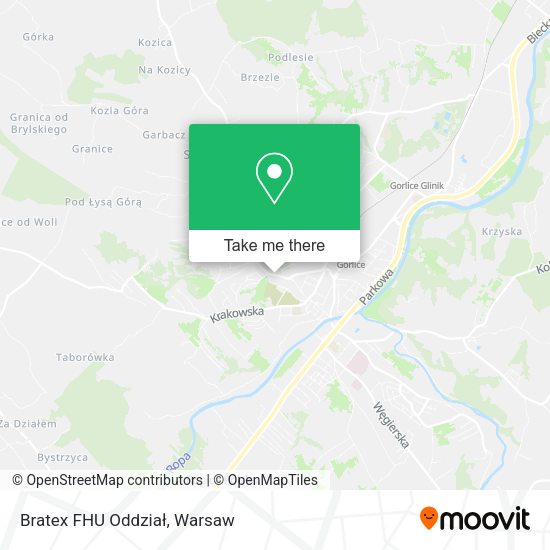 Bratex FHU Oddział map