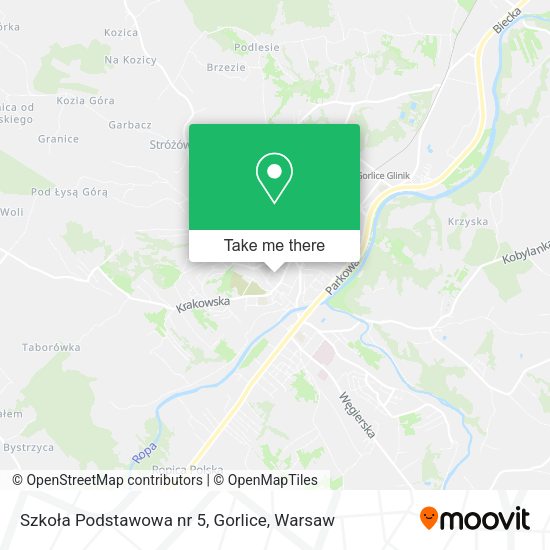 Szkoła Podstawowa nr 5, Gorlice map