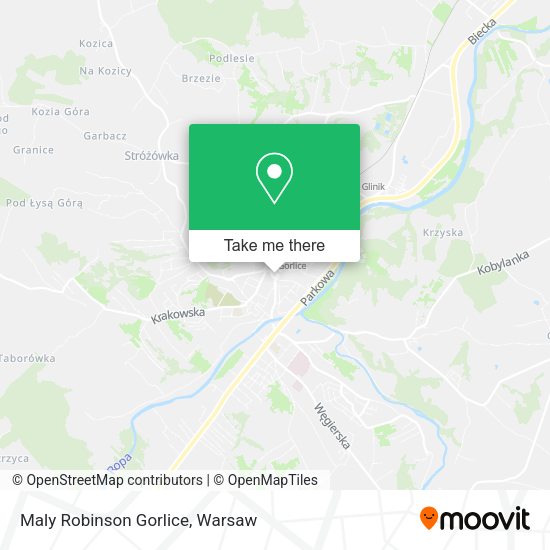 Maly Robinson Gorlice map