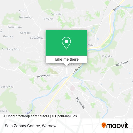 Sala Zabaw Gorlice map