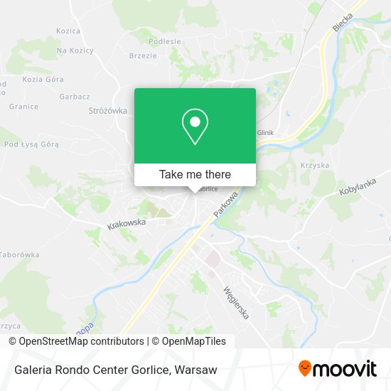 Galeria Rondo Center Gorlice map