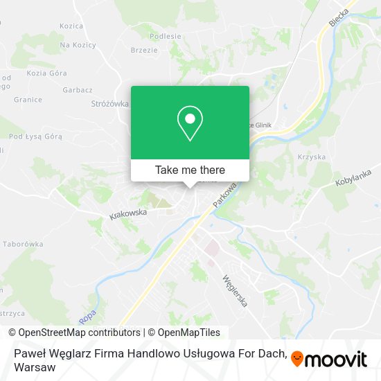 Paweł Węglarz Firma Handlowo Usługowa For Dach map