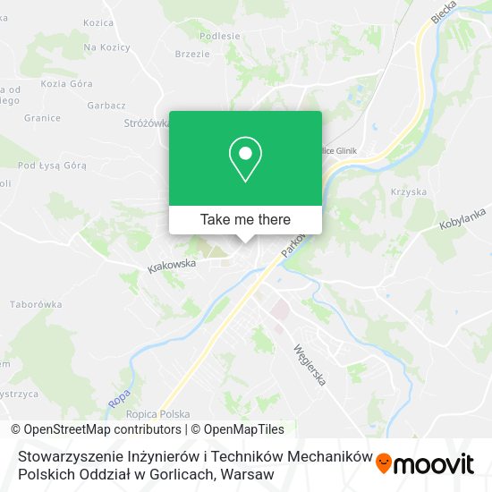 Stowarzyszenie Inżynierów i Techników Mechaników Polskich Oddział w Gorlicach map