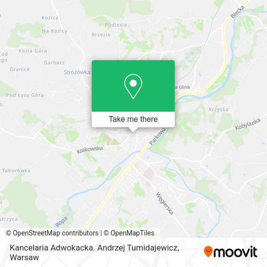 Kancelaria Adwokacka. Andrzej Tumidajewicz map