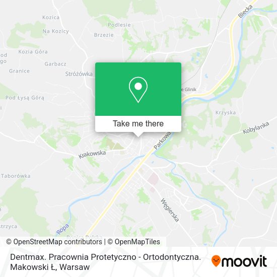 Dentmax. Pracownia Protetyczno - Ortodontyczna. Makowski Ł map