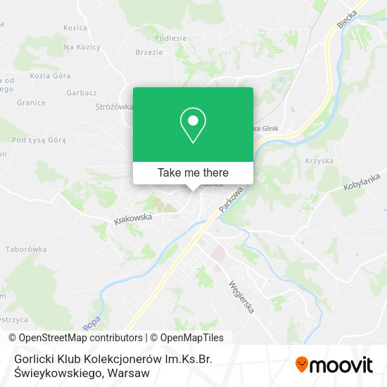 Gorlicki Klub Kolekcjonerów Im.Ks.Br. Świeykowskiego map