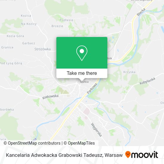 Kancelaria Adwokacka Grabowski Tadeusz map