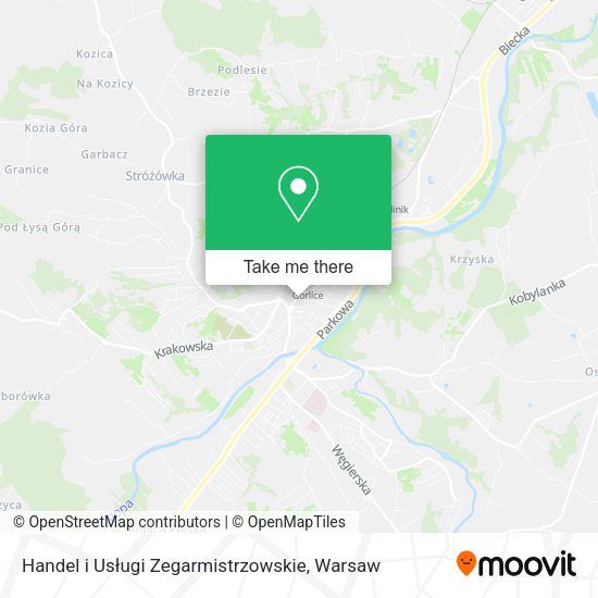 Handel i Usługi Zegarmistrzowskie map