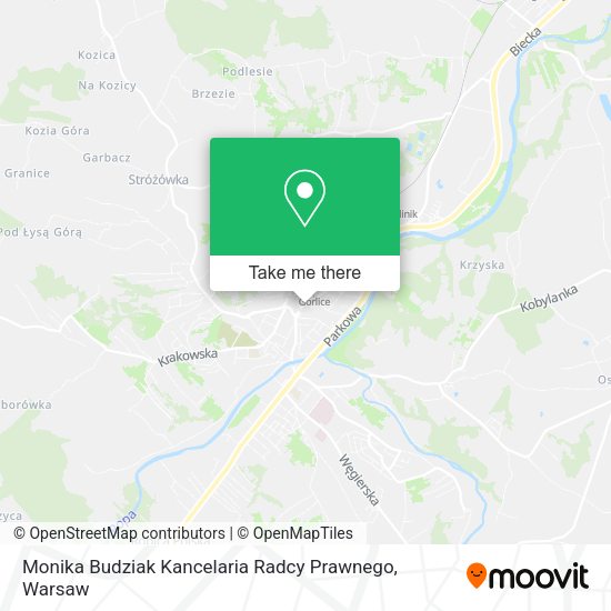 Monika Budziak Kancelaria Radcy Prawnego map