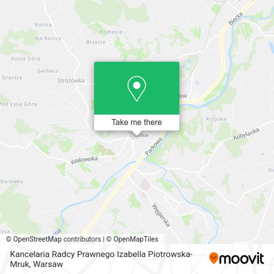 Kancelaria Radcy Prawnego Izabella Piotrowska-Mruk map