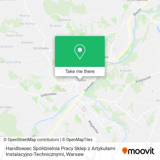 Handlowiec Spółdzielnia Pracy Sklep z Artykułami Instalacyjno-Technicznymi map