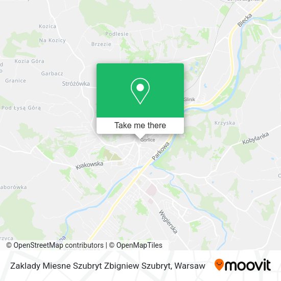 Zaklady Miesne Szubryt Zbigniew Szubryt map