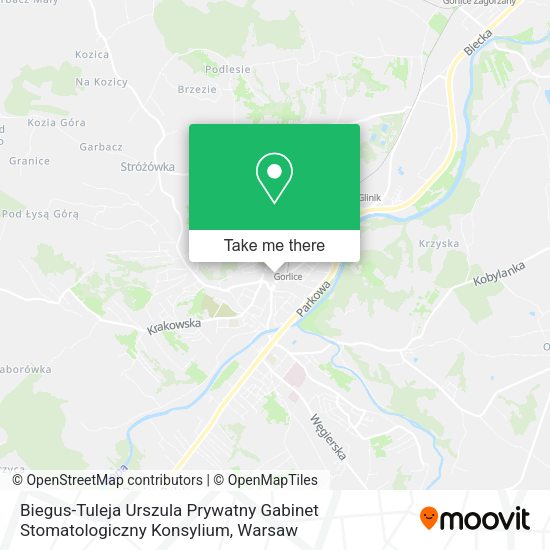 Biegus-Tuleja Urszula Prywatny Gabinet Stomatologiczny Konsylium map