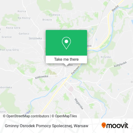 Gminny Osrodek Pomocy Spolecznej map