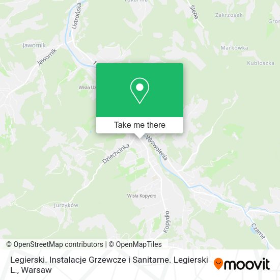 Legierski. Instalacje Grzewcze i Sanitarne. Legierski L. map