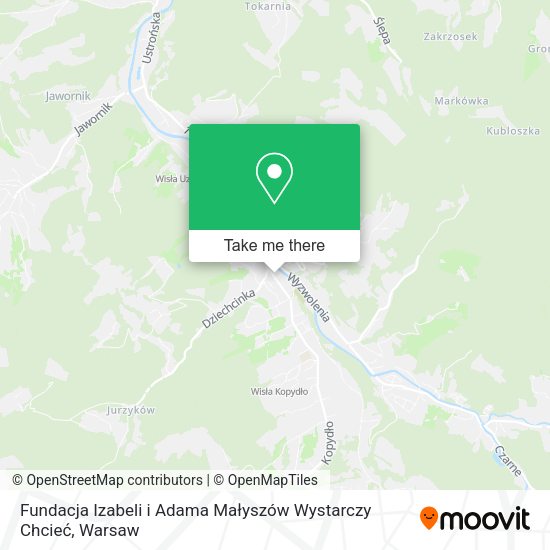 Fundacja Izabeli i Adama Małyszów Wystarczy Chcieć map