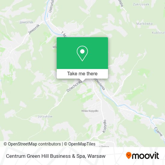 Centrum Green Hill Business & Spa map