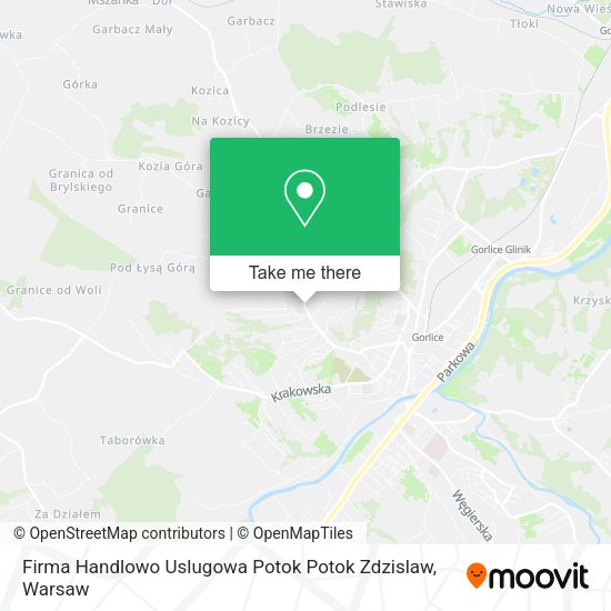 Firma Handlowo Uslugowa Potok Potok Zdzislaw map