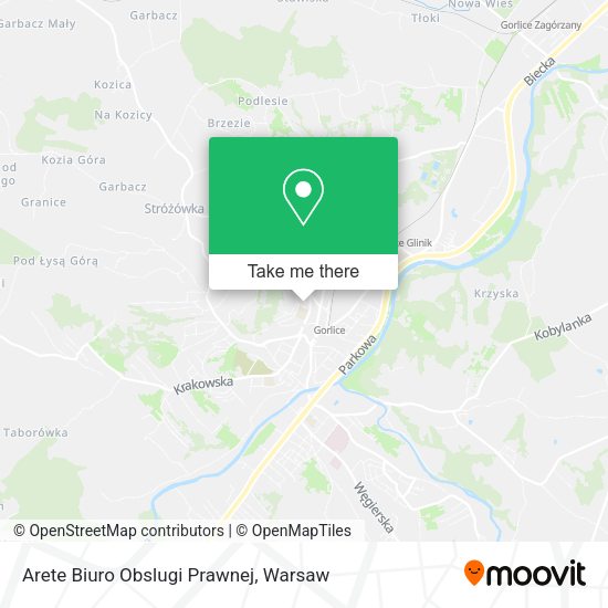 Arete Biuro Obslugi Prawnej map