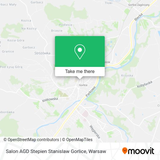 Salon AGD Stepien Stanislaw Gorlice map