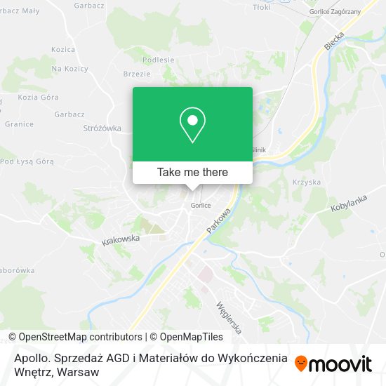 Apollo. Sprzedaż AGD i Materiałów do Wykończenia Wnętrz map