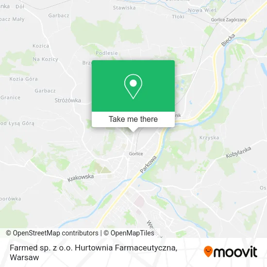 Карта Farmed sp. z o.o. Hurtownia Farmaceutyczna