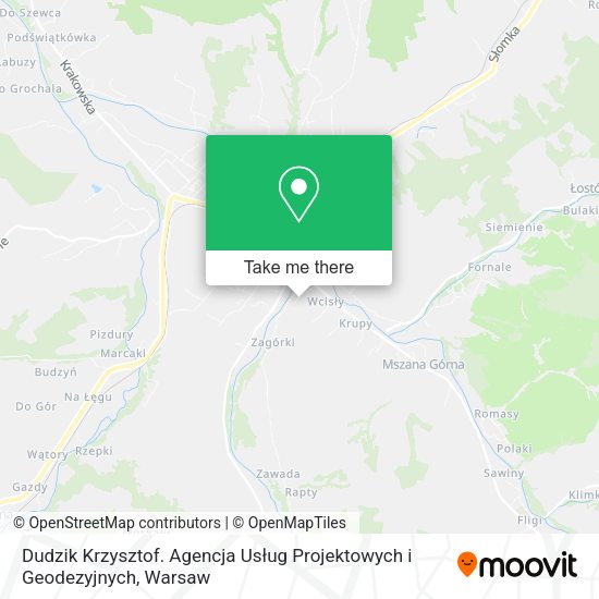 Dudzik Krzysztof. Agencja Usług Projektowych i Geodezyjnych map