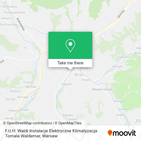 F.U.H. Waldi Instalacje Elektryczne Klimatyzacja Tomala Waldemar map