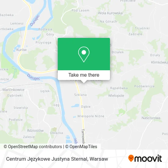 Карта Centrum Językowe Justyna Sternal
