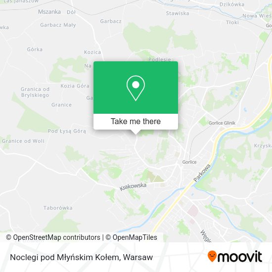 Noclegi pod Młyńskim Kołem map