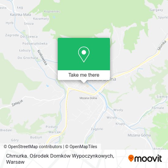 Chmurka. Ośrodek Domków Wypoczynkowych map